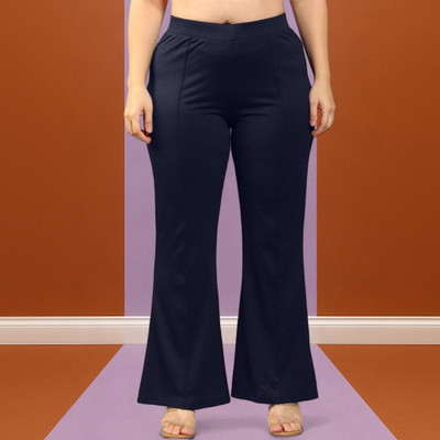 nitafashion Loose Fit Women Dark Blue Trousers