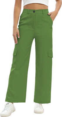 CHAKUDEE Fashion Regular Fit Women Green Trousers