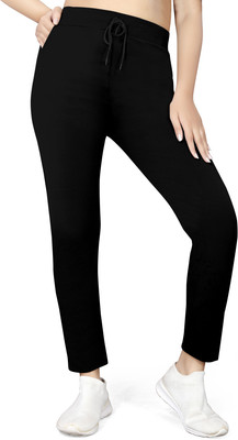 JMSHREETEXT Straight Fit Women Black Trousers
