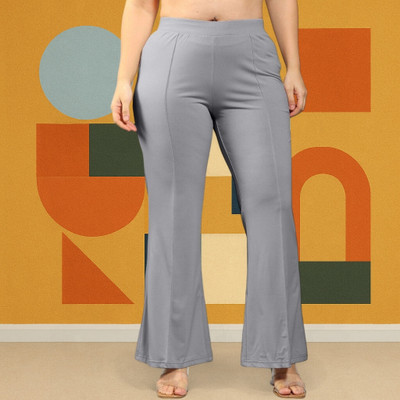 Anitafashion Loose Fit Women Grey Trousers