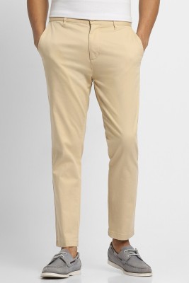 FOREVER 21 Regular Fit Men Beige Trousers