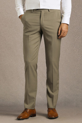 LOUIS PHILIPPE Slim Fit Men Khaki Trousers