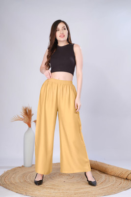 Vivika Flared Women Beige Trousers