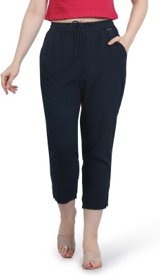 Frenchtrendz Regular Fit Women Dark Blue Trousers