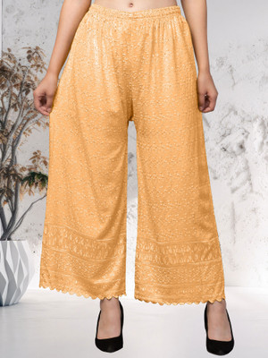 VESTIYAPLUS Relaxed Women Orange Trousers