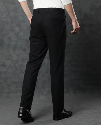 Blends Trendz Slim Fit Men Black Trousers