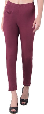 Comfort Lady Regular Fit Women Maroon Trousers