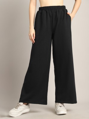 Rute Loose Fit Women Black Trousers