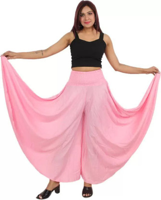Biubaa Regular Fit Women Pink Trousers