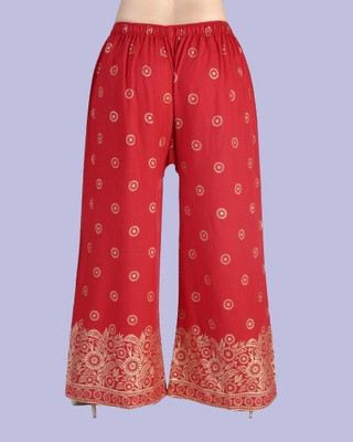 BINISHH Regular Fit Women Red Trousers