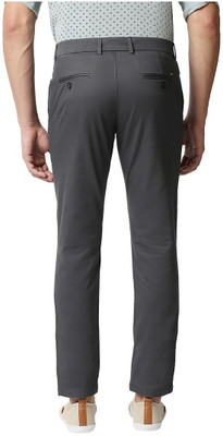 BASICS Tapered Men Grey Trousers
