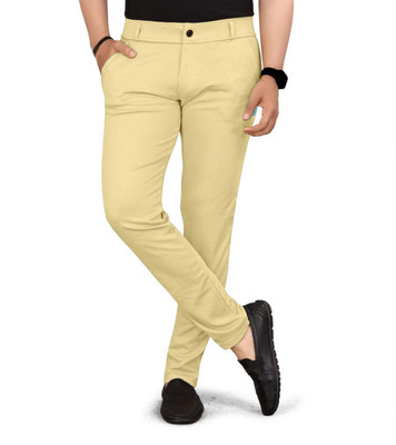 SK Clasy Slim Fit Men Dark Green Trousers