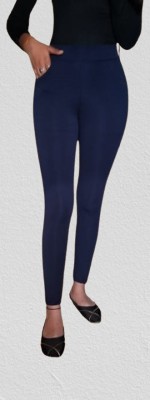 SP FASHION Slim Fit Women Blue Trousers