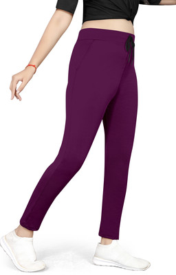 JMSHREETEXT Straight Fit Women Maroon Trousers