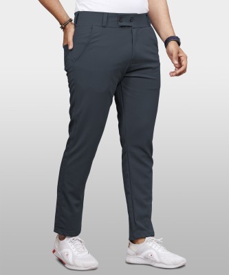 VeBNoR Regular Fit Men Grey Trousers