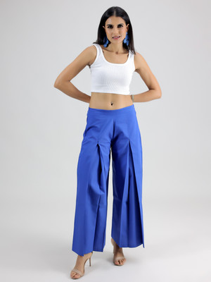 SWISHIN Regular Fit Women Blue Trousers