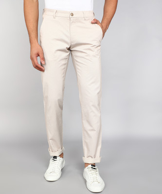 Louis Philippe Sport Slim Fit Men Khaki Trousers
