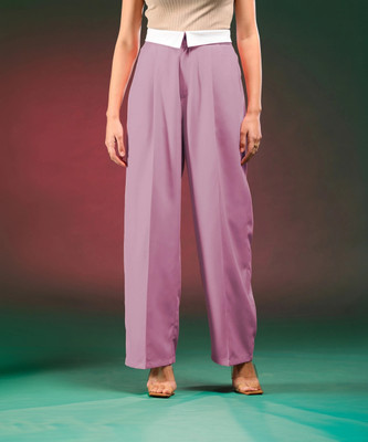 KOTTY Regular Fit Women Pink Trousers