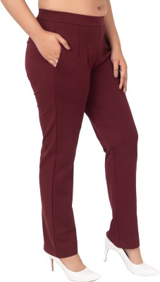 mlada Straight Fit Women Multicolor Trousers