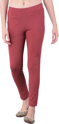 Comfort Lady Regular Fit Women Red Trousers