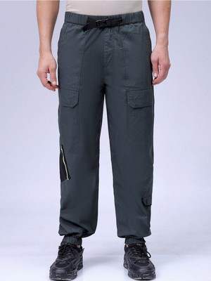 The Indian Garage Co. Loose Fit Men Green Trousers