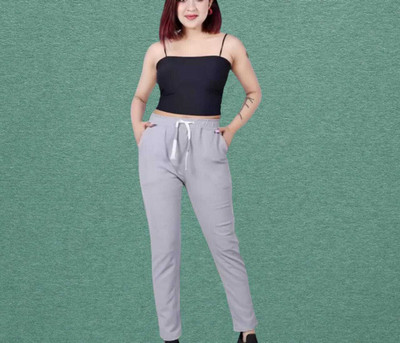NEWKASHMIRI Straight Fit Women White Trousers