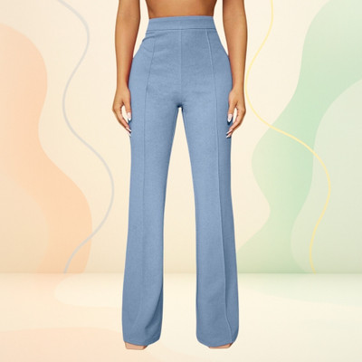 nitafashion Loose Fit Women Light Blue Trousers