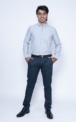 Nanzi Regular Fit Men Blue Trousers