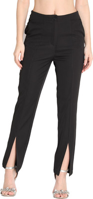 DALANXA Regular Fit Women Black Trousers