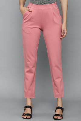 Allen Solly Regular Fit Women Pink Trousers
