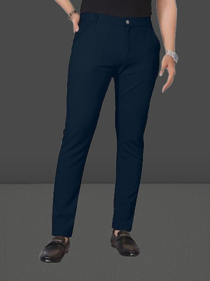 Nortex Regular Fit Men Blue Trousers