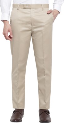 Kurus Regular Fit Men Beige Trousers