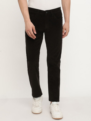 Octave Regular Fit Men Dark Green Trousers
