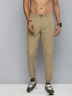 R.Code by The Roadster Life Co. Regular Fit Men Khaki Trousers