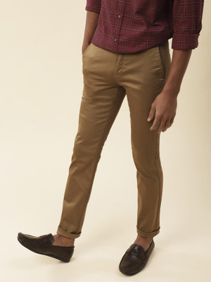 TURTLE Tapered Men Khaki Trousers