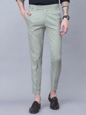 DARK AGE Regular Fit Men Light Green Trousers