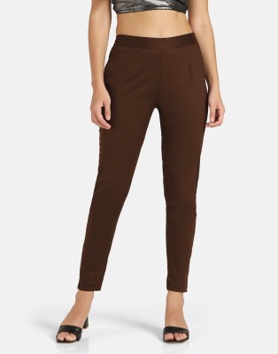 MINISTRY OF FRIENDS Slim Fit Women Brown Trousers