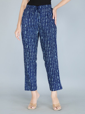 Kriftee Regular Fit Women Blue Trousers