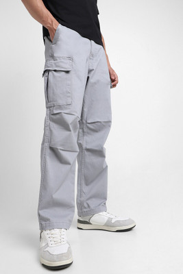 FOREVER 21 Regular Fit Men Grey Trousers