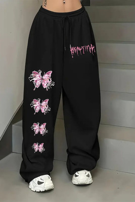 ERAWORLD Straight Fit Women Black Trousers