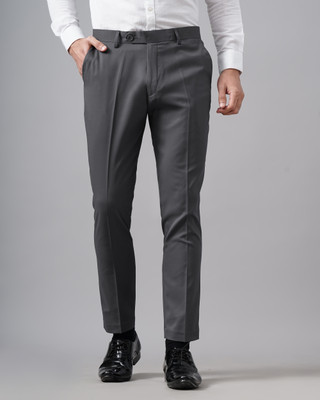 MANCREW Regular Fit Men Grey Trousers