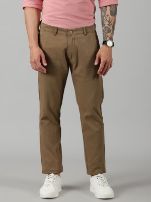 Swag Rider Regular Fit Men Brown Trousers