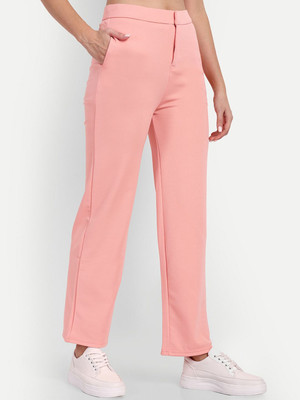 Broadstar Relaxed Women Pink Trousers