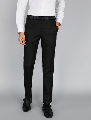 Raymond Slim Fit Men Black Trousers