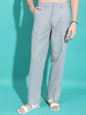 HIGHLANDER Regular Fit Men Grey Trousers