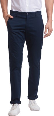 PARX Tapered Men Dark Blue Trousers