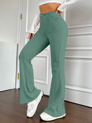 Rajovati Slim Fit Women Light Blue Trousers