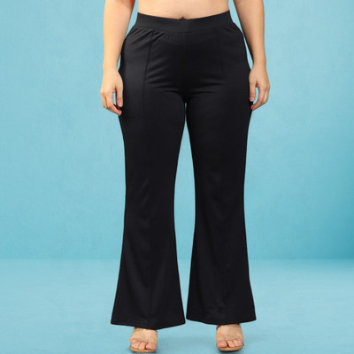 Anitafashion Loose Fit Women Black Trousers