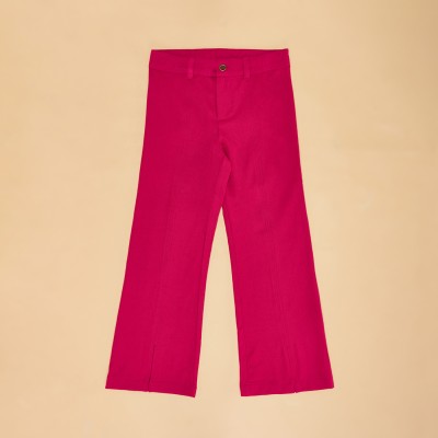 Pantaloons Junior Regular Fit Girls Pink Trousers