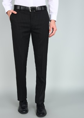 ARROW Tapered Men Black Trousers